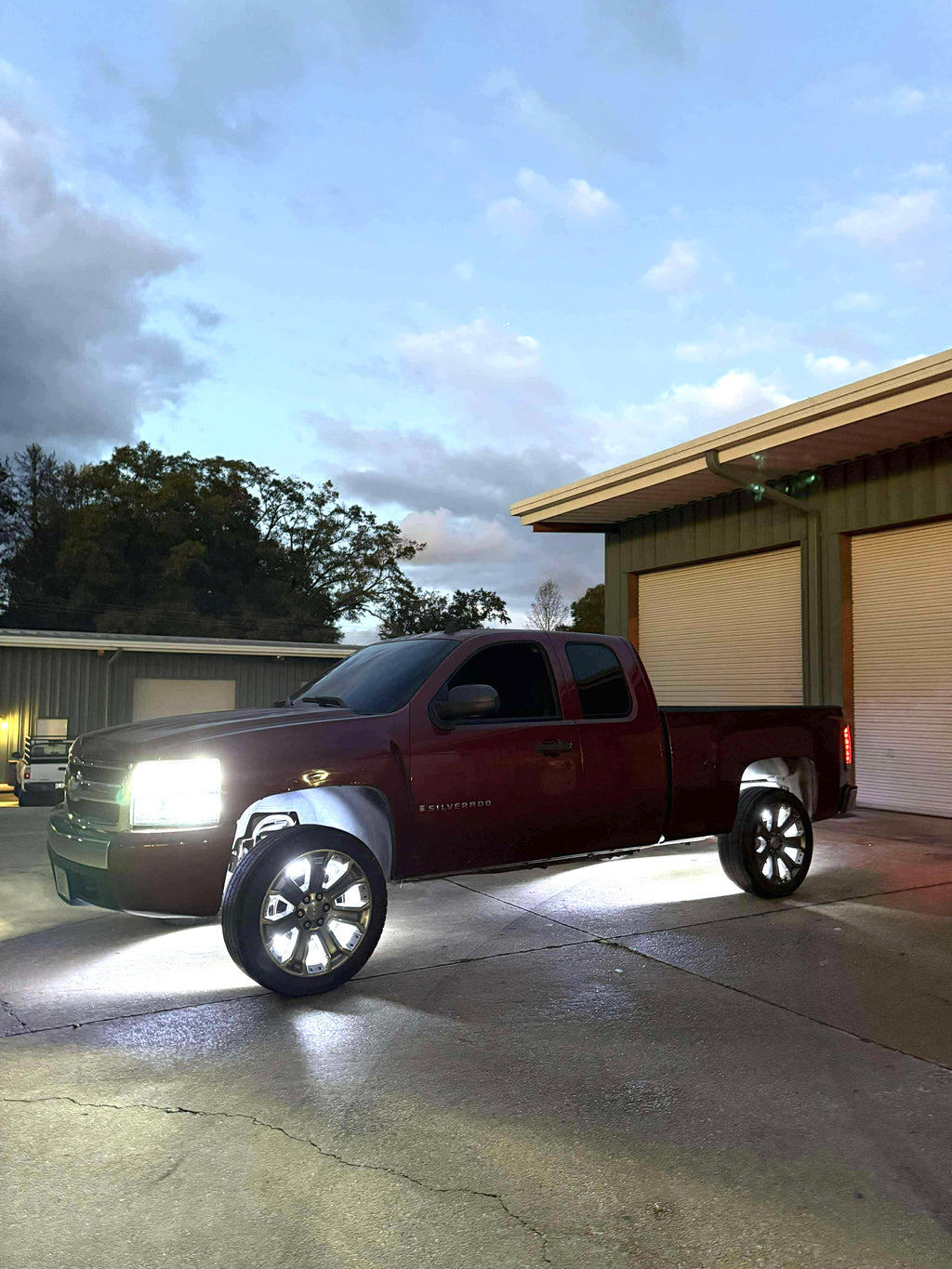 Quad row high intensity wheel lights