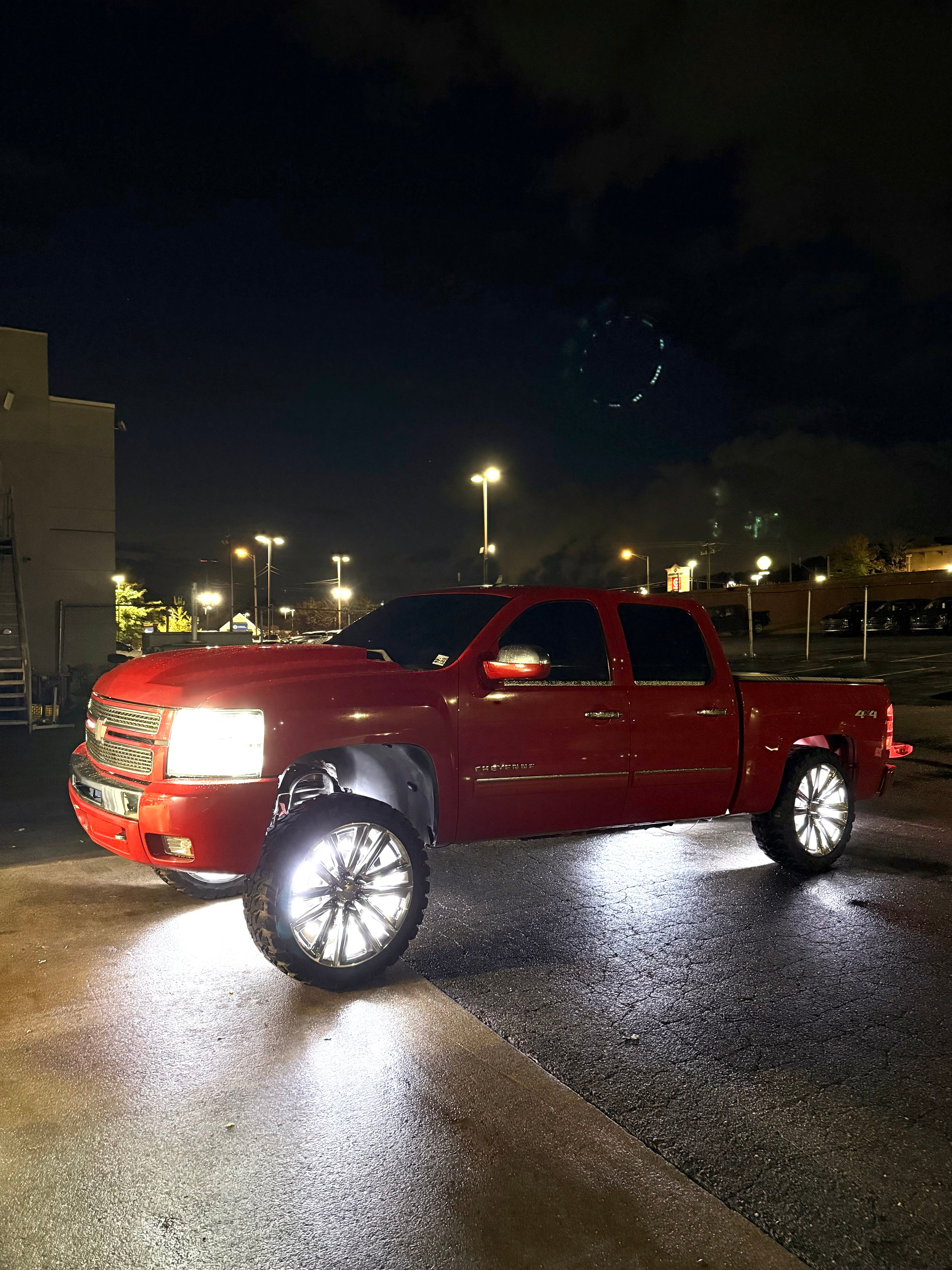 Quad row high intensity wheel lights