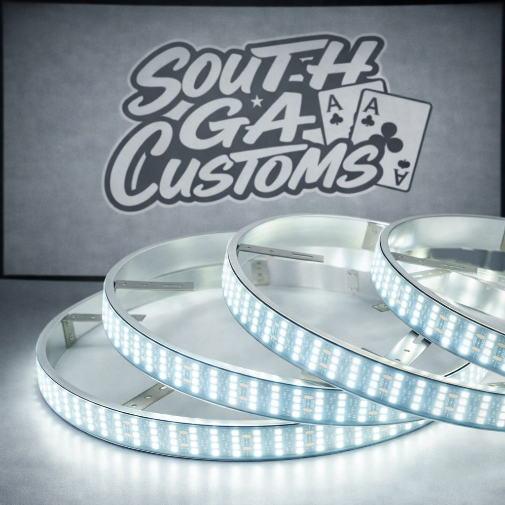 Quad row high intensity wheel lights