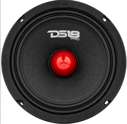 2) 6.5” DS18 PRO MIDRANGE SPEAKERS 4 OHMS AUDIO DOOR SPEAKERS FOR CAR OR TRUCK STEREO SOUND SYSTEM (PAIR)