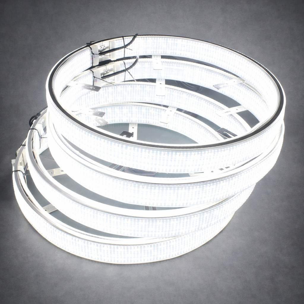 10 row wheel lights high intensity pure white